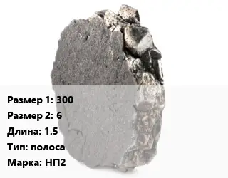 Никель 300х6 L=1.5 полоса Марка: НП2